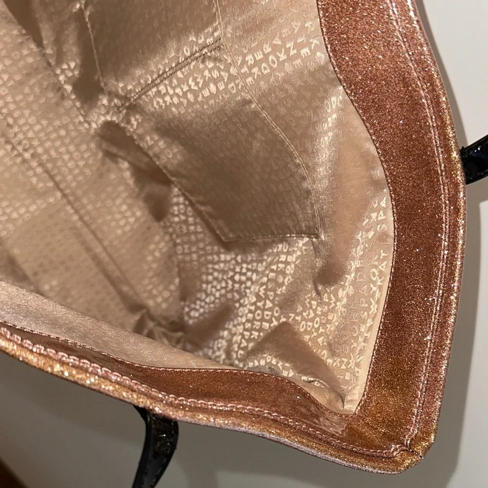 Kate Spade Rose Gold Sparkle Bon Shopper Tote